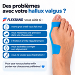 Bandes kinésio prédécoupées pour Hallux Valgus