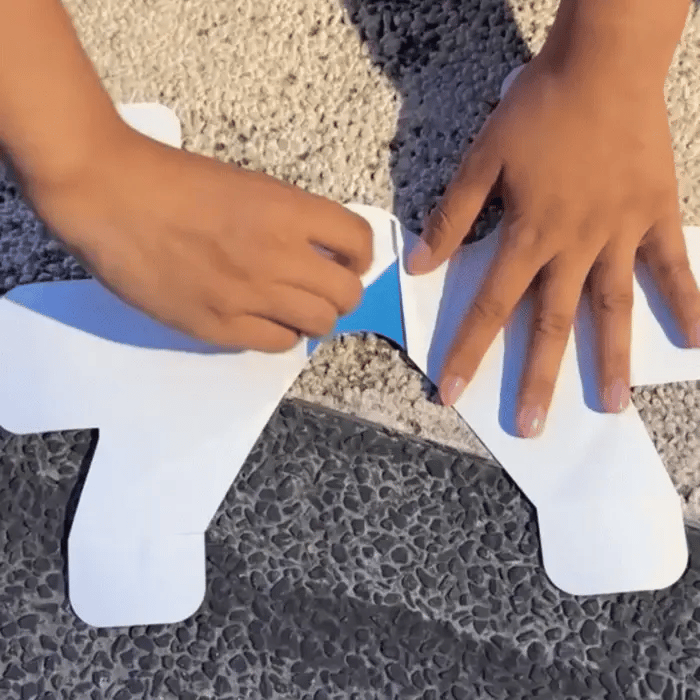 Animation : pose de la bande kinésio sur la cheville