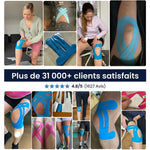 Bandes kinésio prédécoupées pour genou